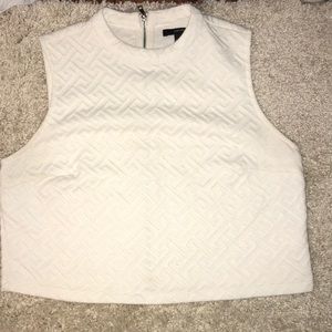 White Tank Top with Detailing
